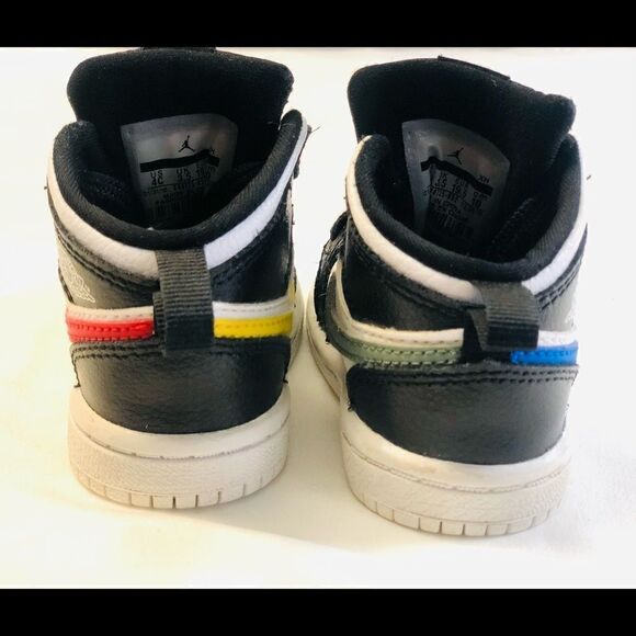 Nike Air Jordan Crayon Pk 1Mid TD Shoes Size 4C - Picture 4 of 11